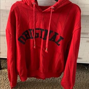 Red original hoodie